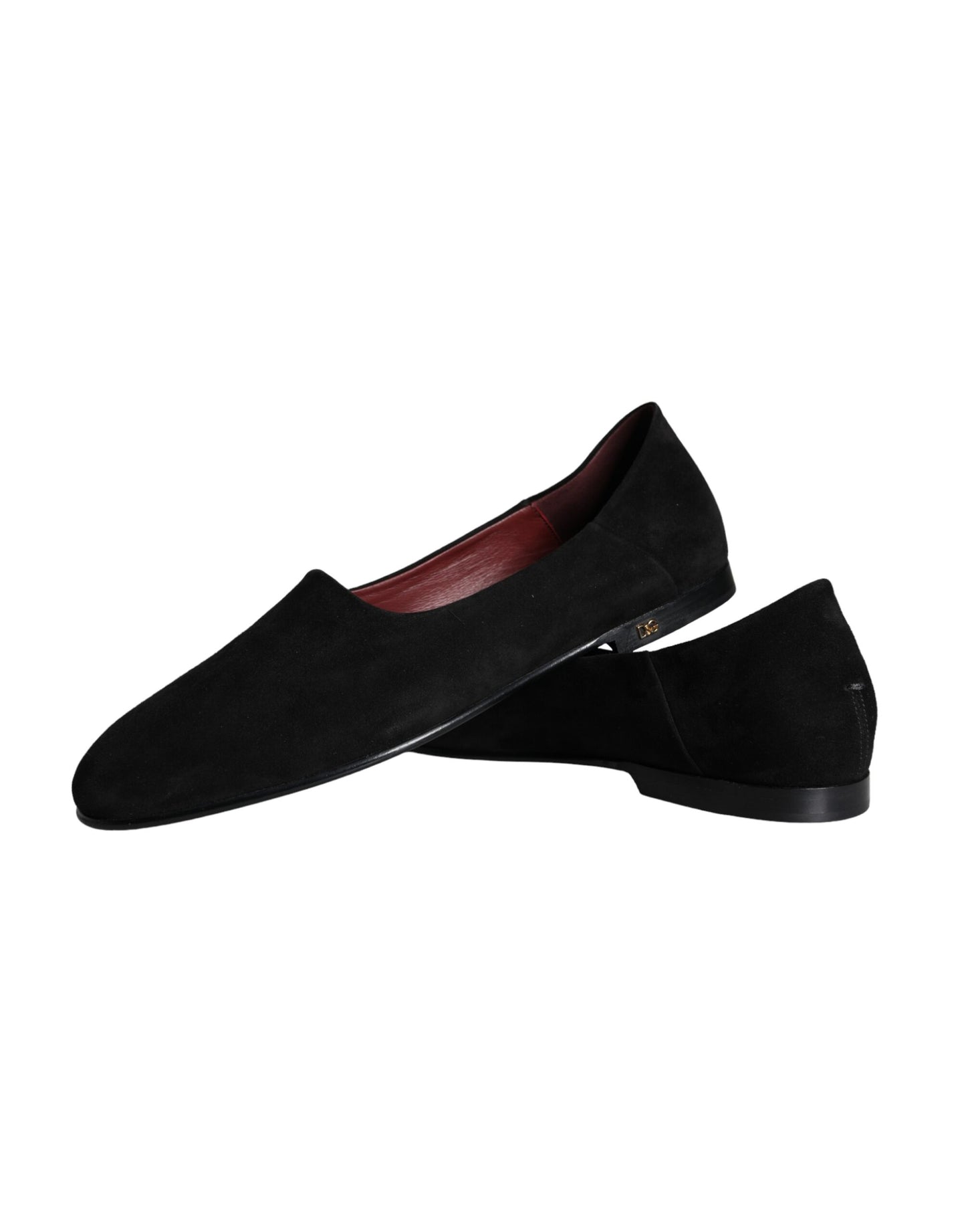 Dolce & Gabbana Mocassini in pelle scamosciata nera Scarpe formali slip-on