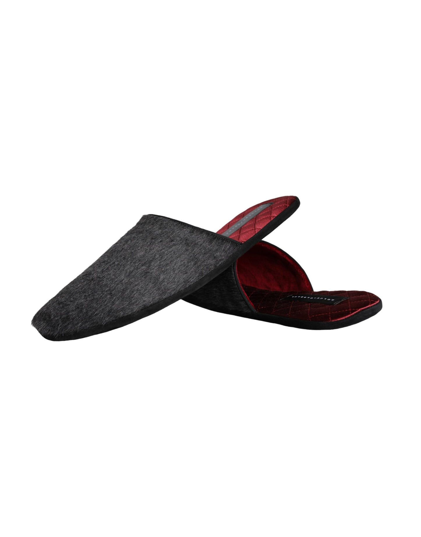 Dolce & Gabbana Pantofole in pelliccia sintetica nere Slip On Shoes