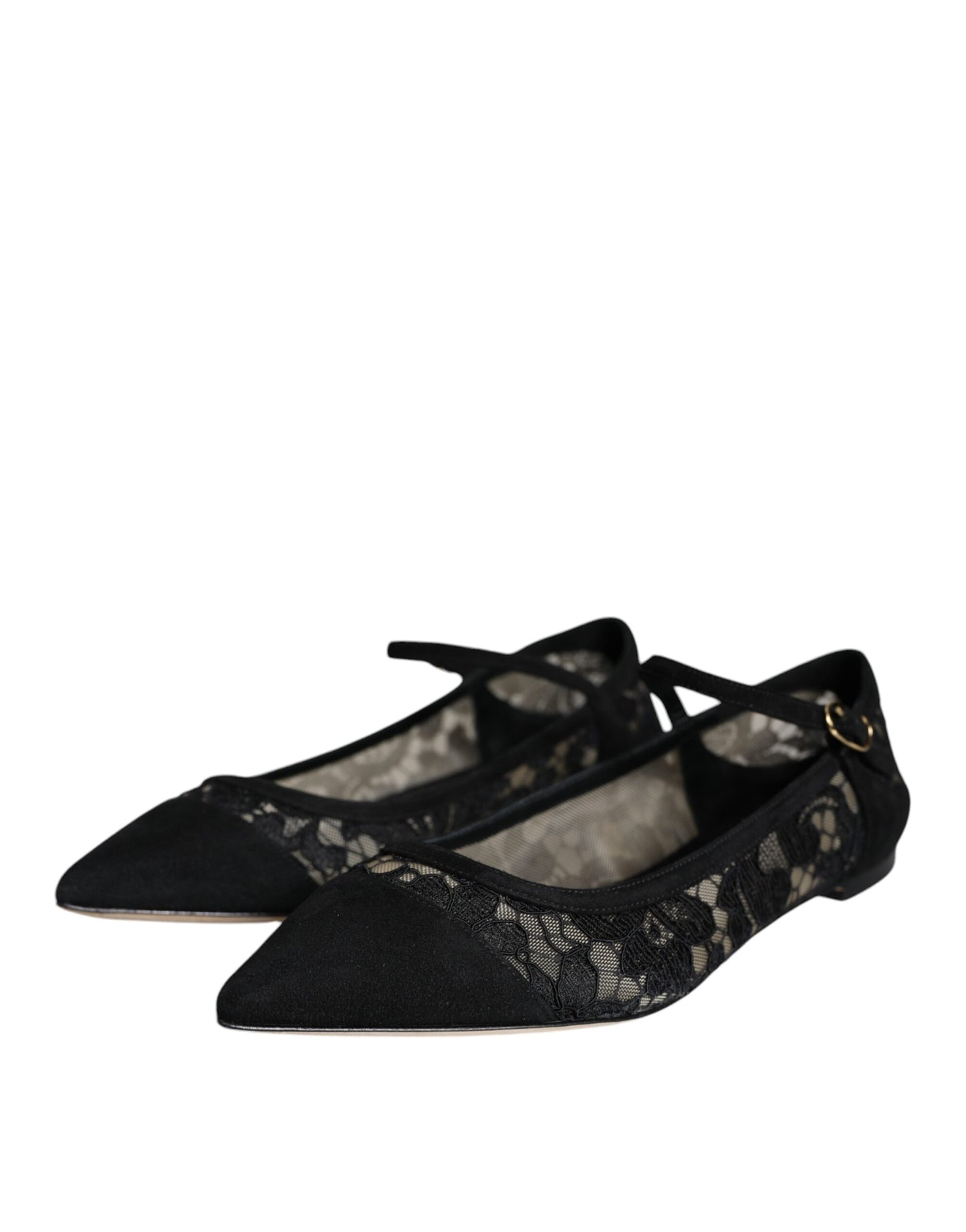 Dolce & Gabbana Scarpe basse Bellucci in pizzo Taormina nero