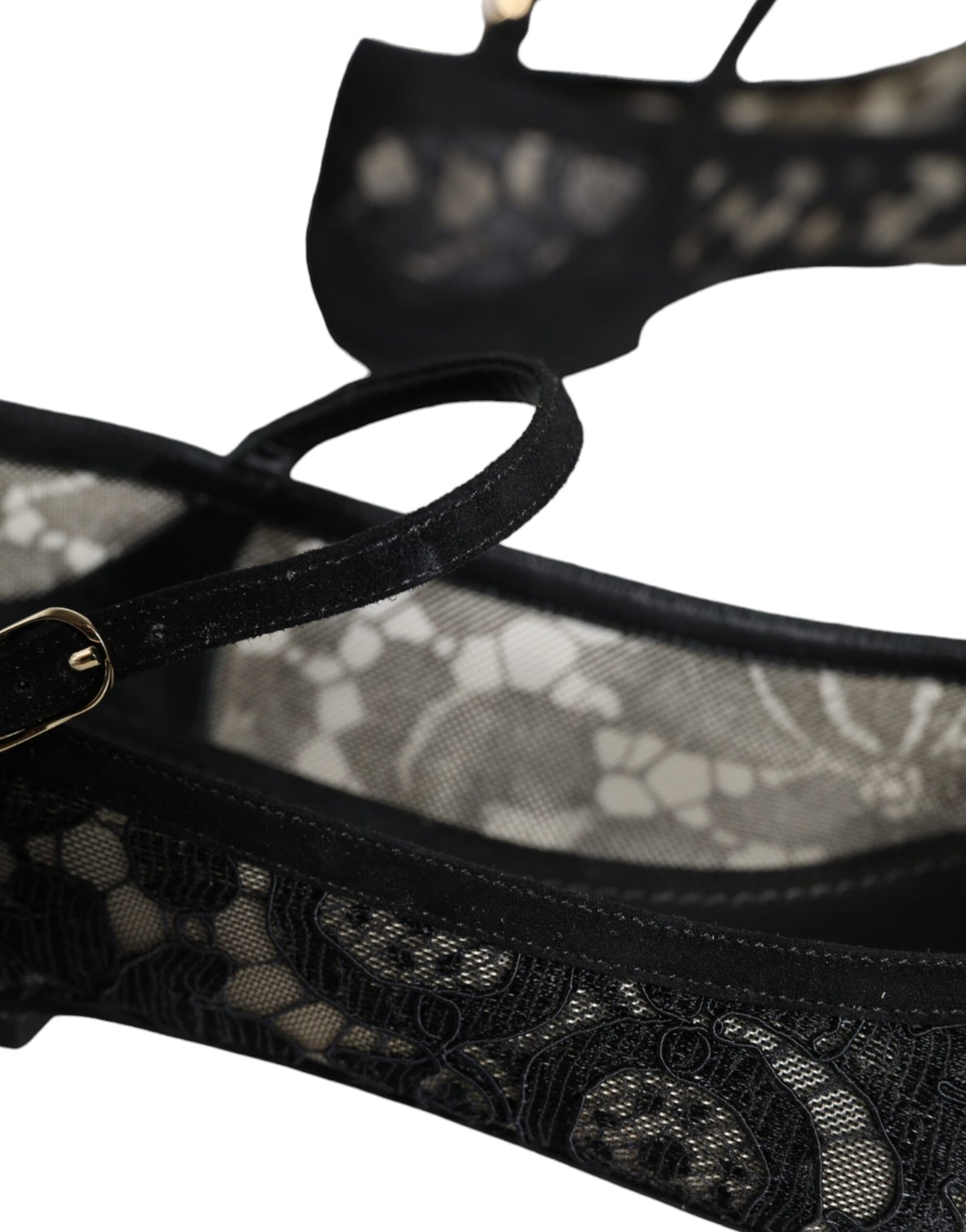 Dolce & Gabbana Scarpe basse Bellucci in pizzo Taormina nero