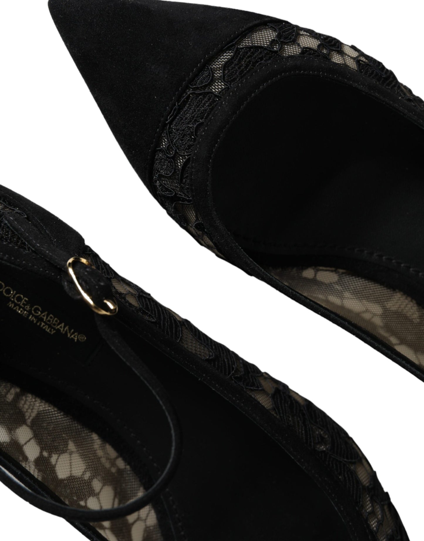 Dolce & Gabbana Scarpe basse Bellucci in pizzo Taormina nero
