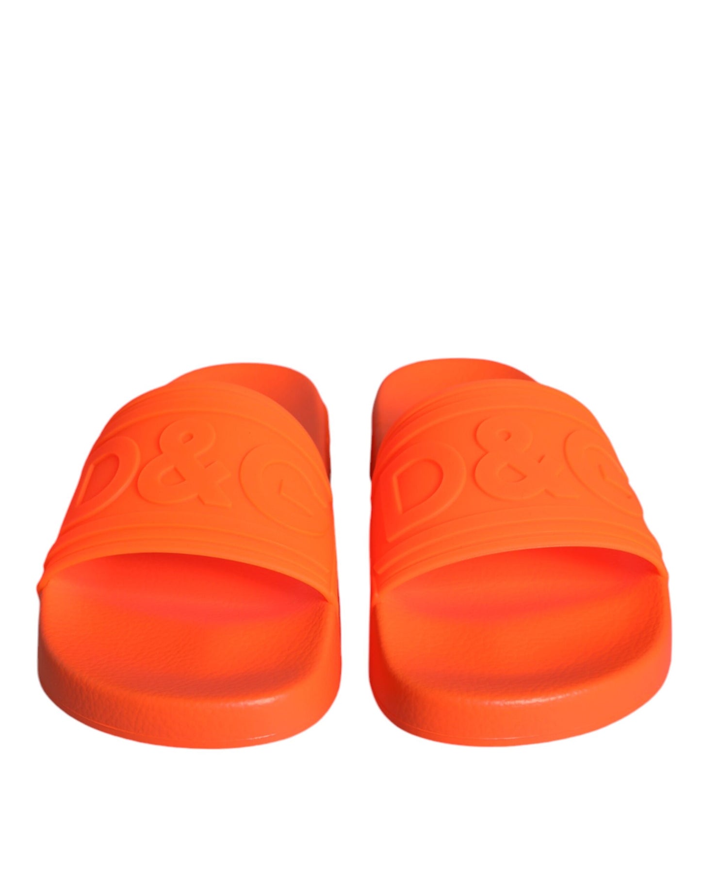 Sandali in gomma arancione Dolce & Gabbana Scarpe da spiaggia