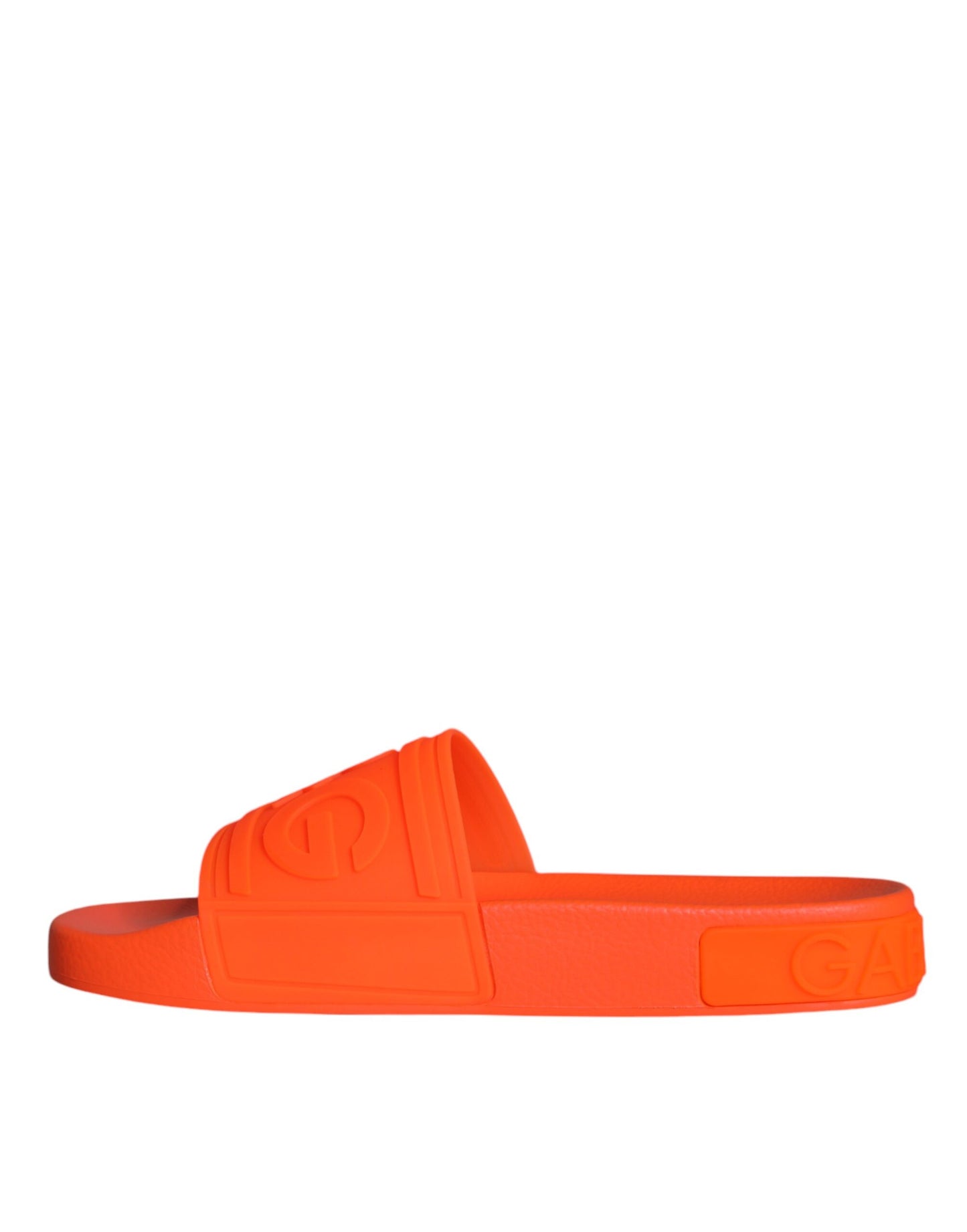 Sandali in gomma arancione Dolce & Gabbana Scarpe da spiaggia
