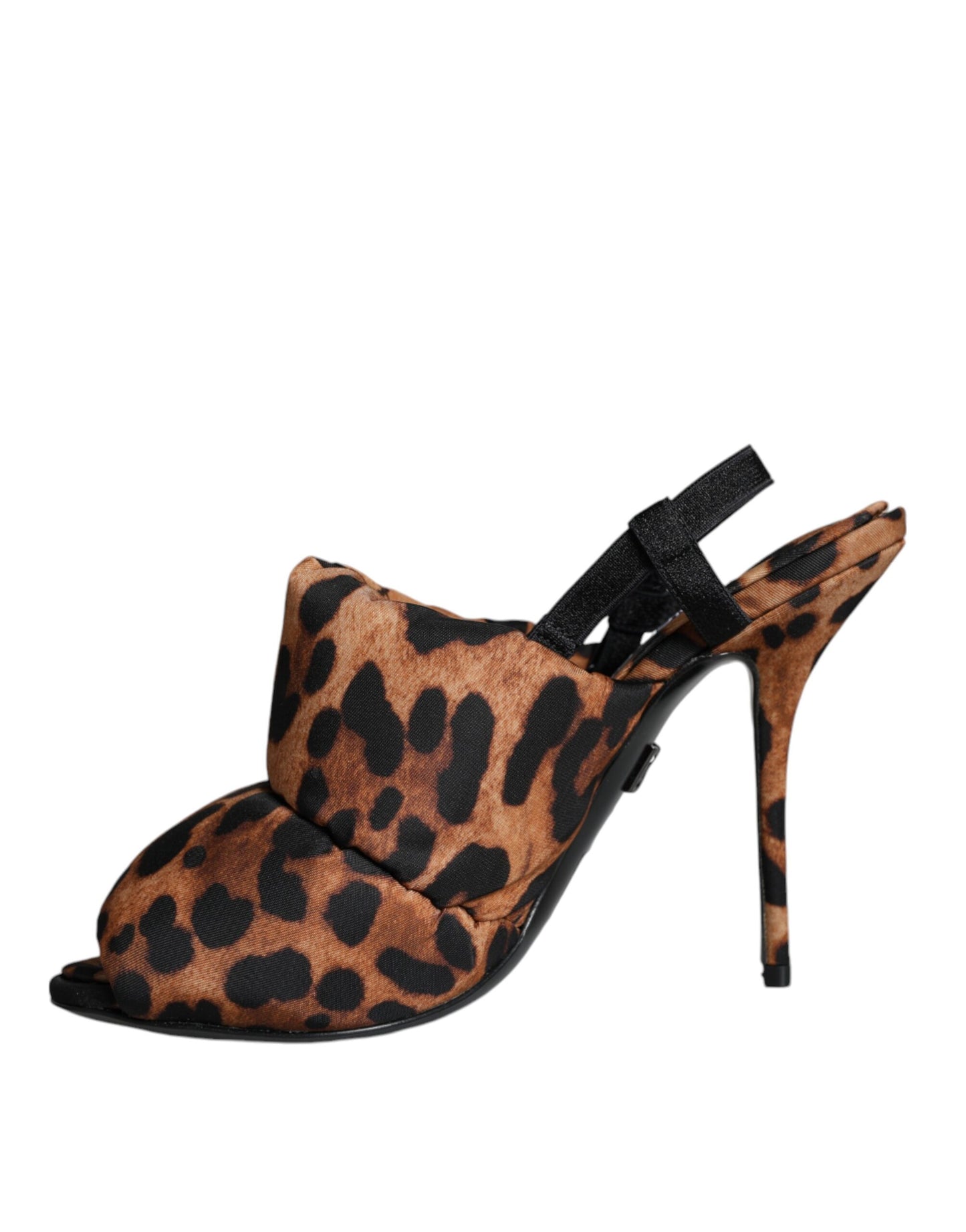 Dolce & Gabbana Sandali Keira Slingback Leopardati Marroni Scarpe