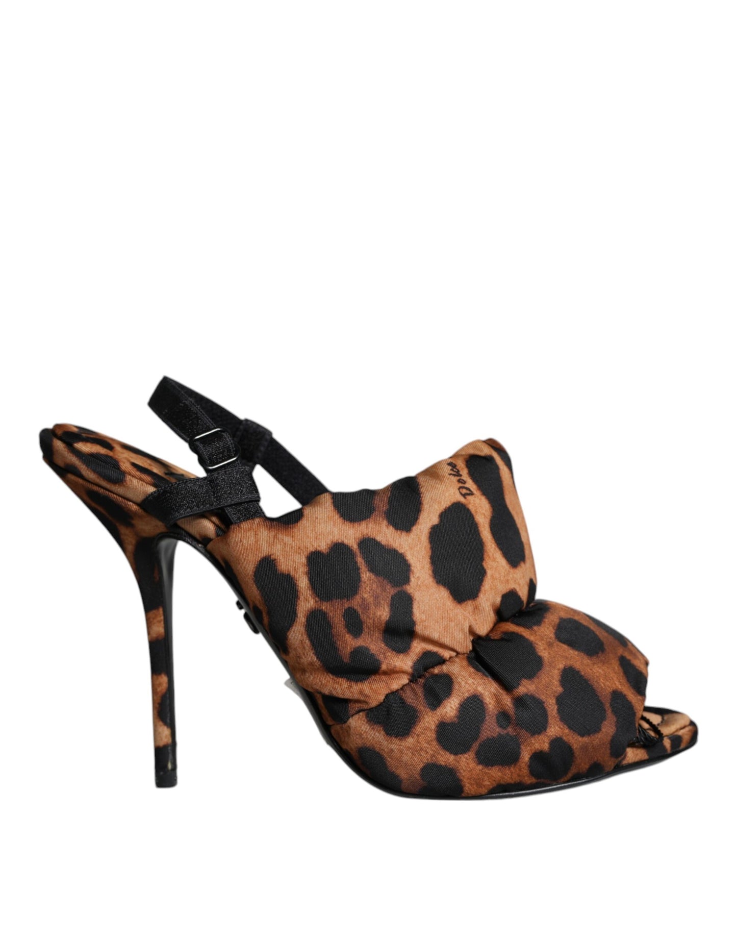 Dolce & Gabbana Sandali Keira Slingback Leopardati Marroni Scarpe