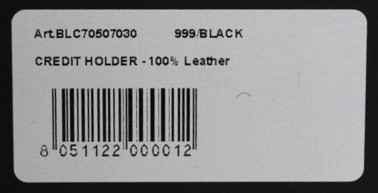 Portafoglio da uomo in raffinata pelle nera Billionaire Italian Couture