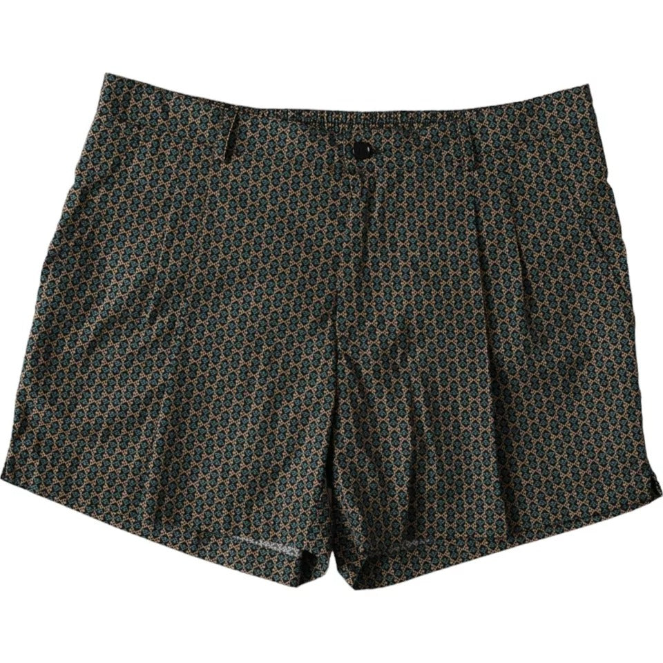 Dolce & Gabbana Pantaloncini da bagno con motivo marrone da spiaggia Costumi da bagno