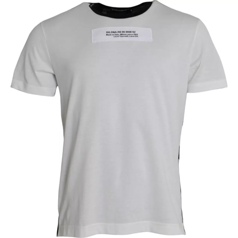 Dolce & Gabbana T-shirt girocollo mimetica nera bianca
