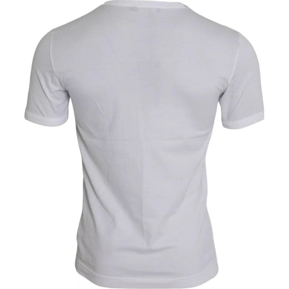 Dolce & Gabbana T-shirt girocollo a maniche corte King Of Love bianca