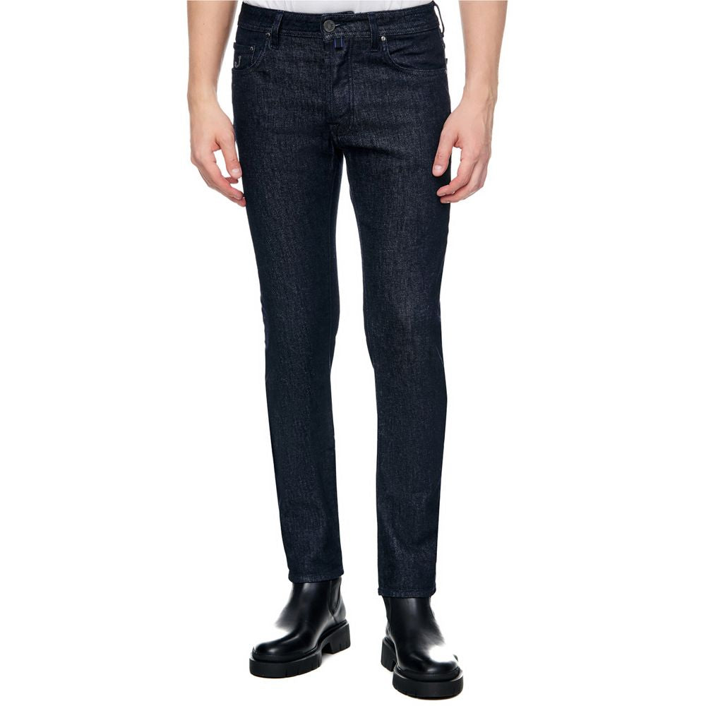 Jeans da uomo in cotone blu Jacob Cohen