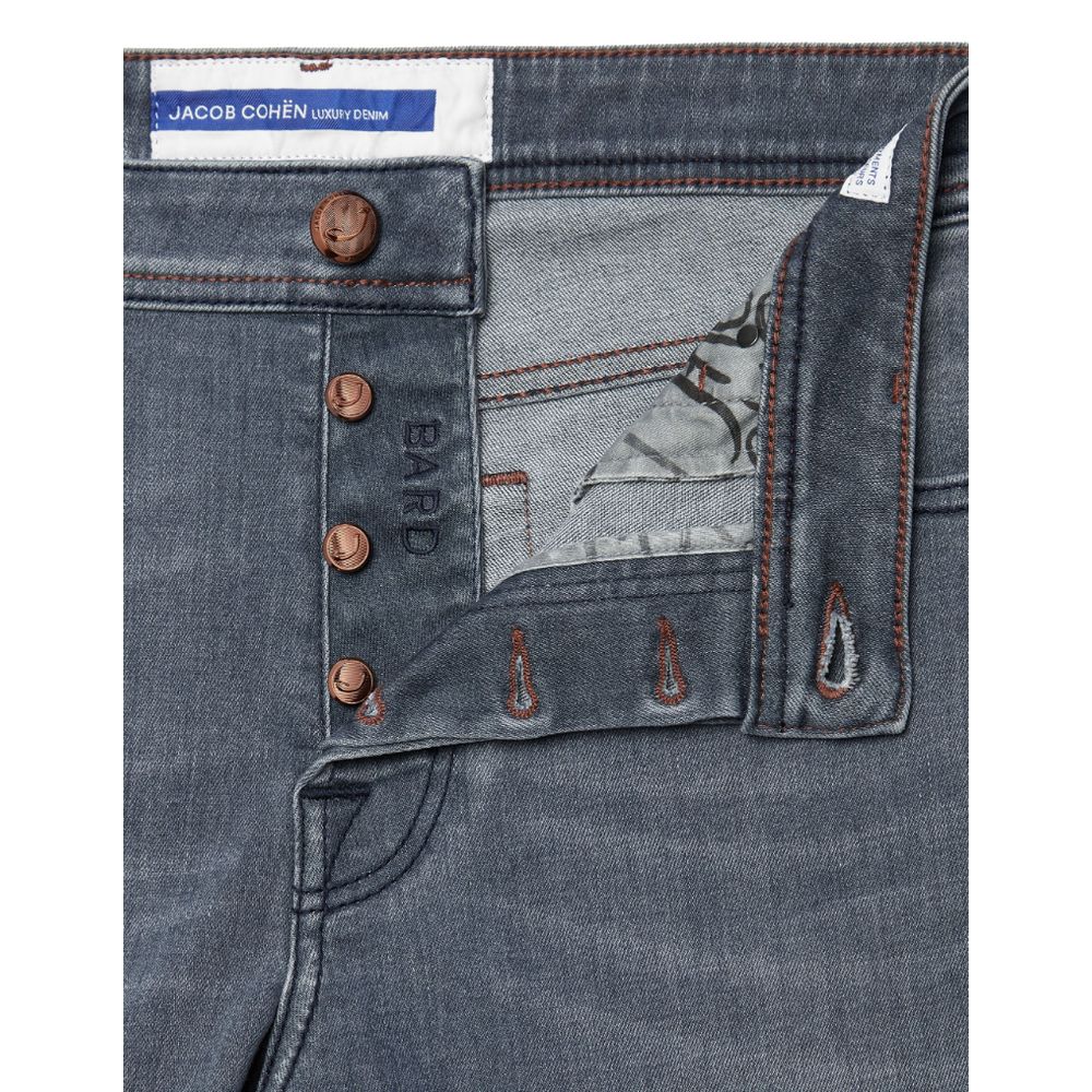 Jeans da uomo in cotone blu Jacob Cohen