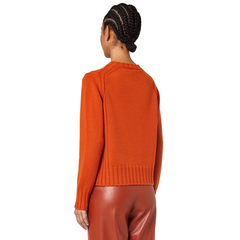 Maglione in cashmere arancione Alpha Studio