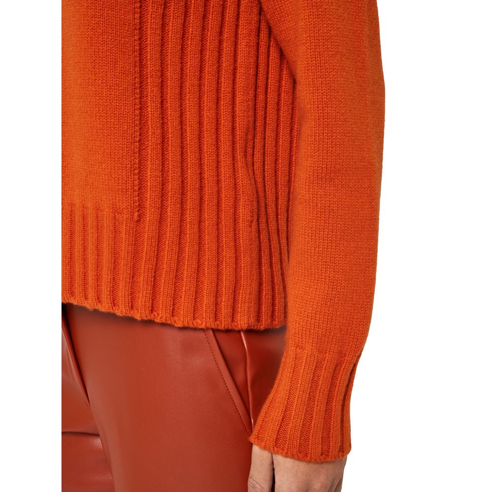 Maglione in cashmere arancione Alpha Studio