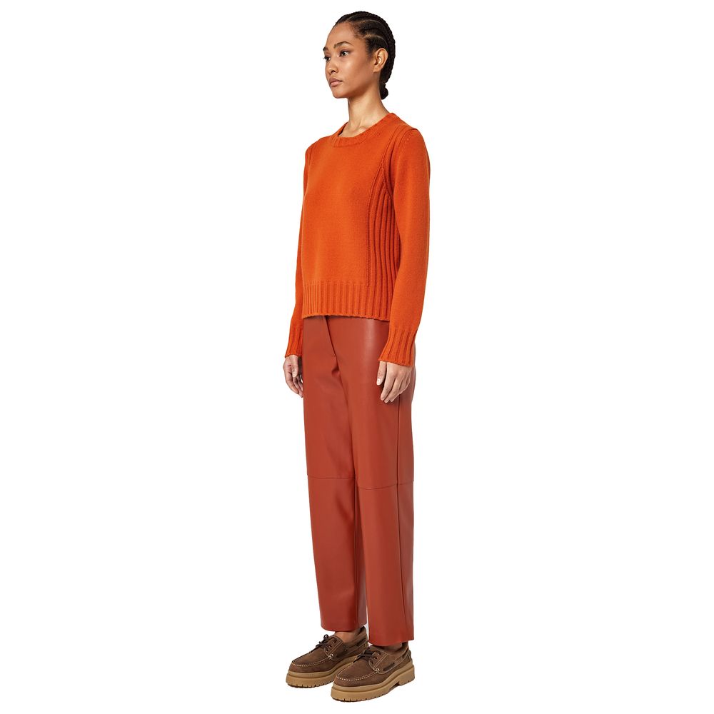 Maglione in cashmere arancione Alpha Studio