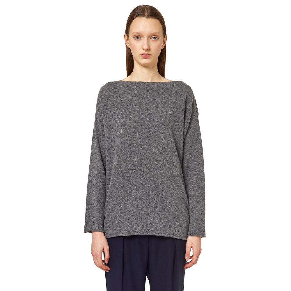 Maglione in cashmere grigio Alpha Studio