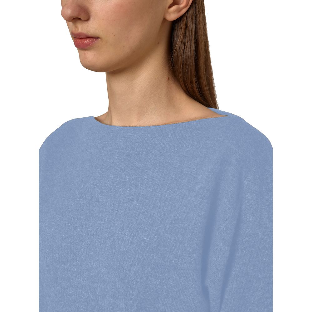 Maglione in cashmere azzurro chiaro Alpha Studio