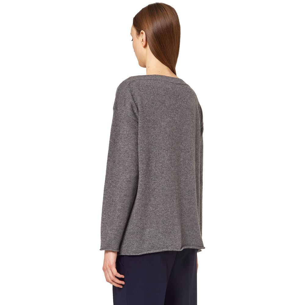 Maglione in cashmere grigio Alpha Studio