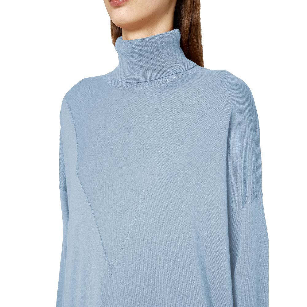 Maglione in seta azzurro chiaro Alpha Studio
