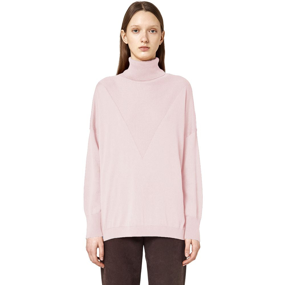 Maglione in seta rosa Alpha Studio