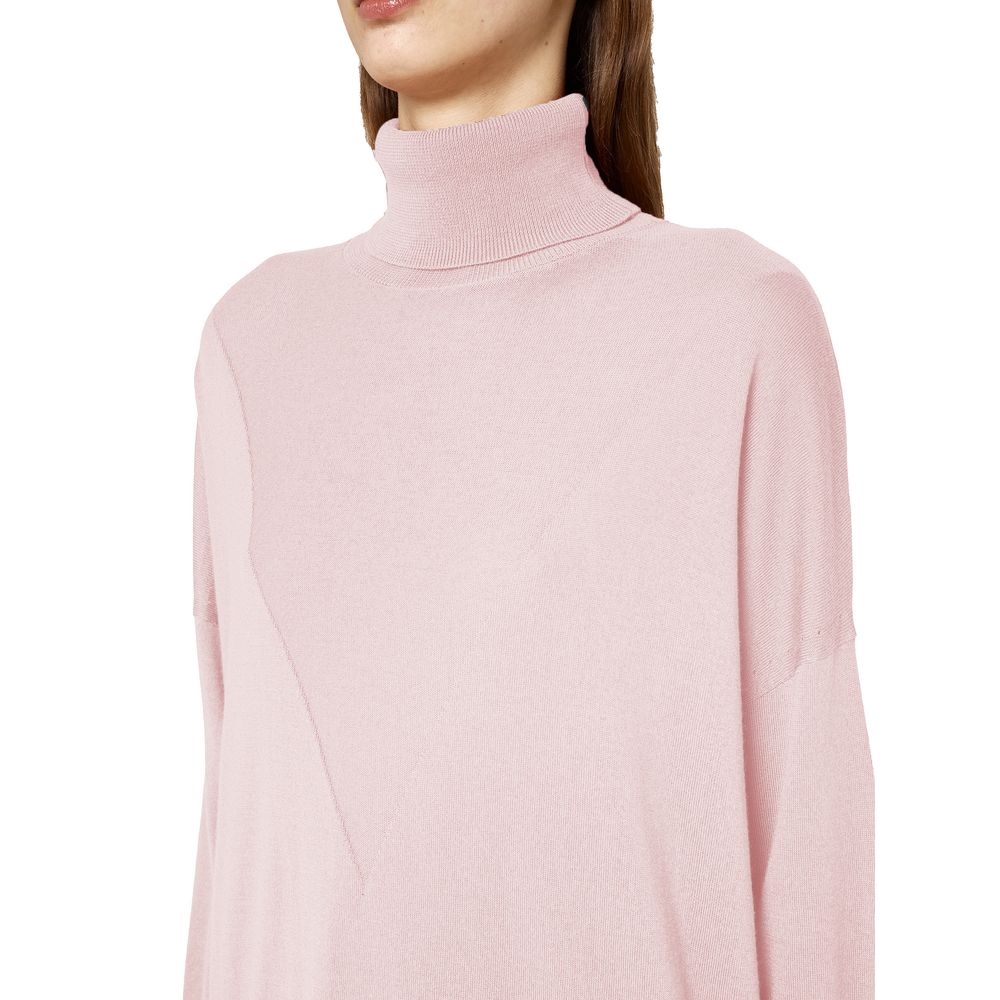 Maglione in seta rosa Alpha Studio