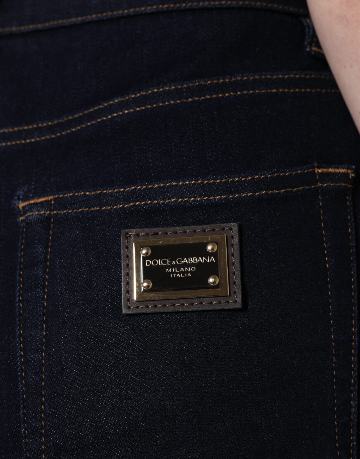 Jeans skinny a vita alta neri GRACE di Dolce & Gabbana