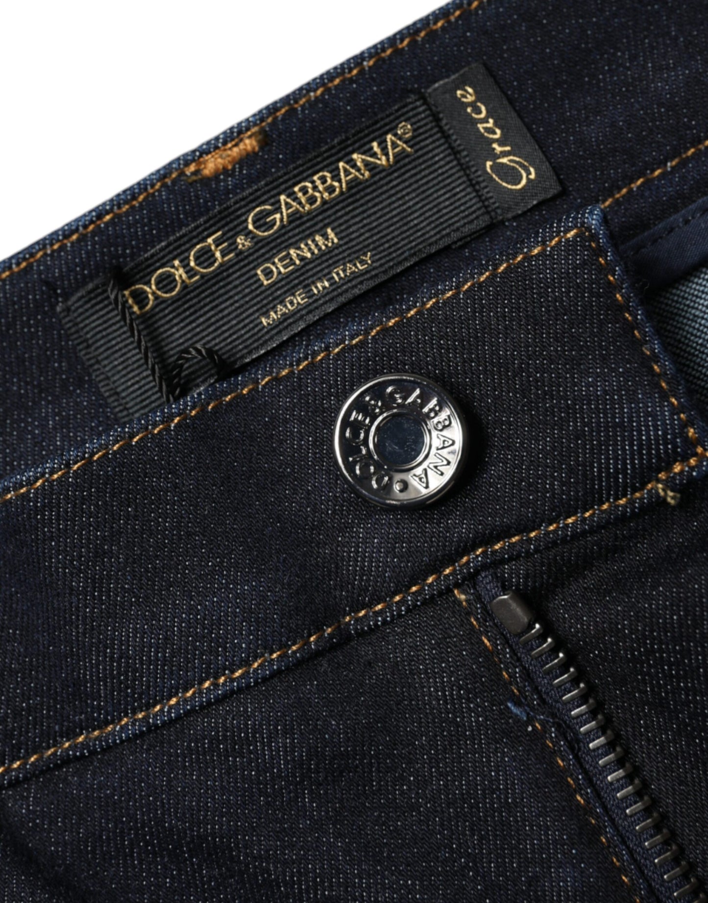 Jeans skinny a vita alta neri GRACE di Dolce & Gabbana