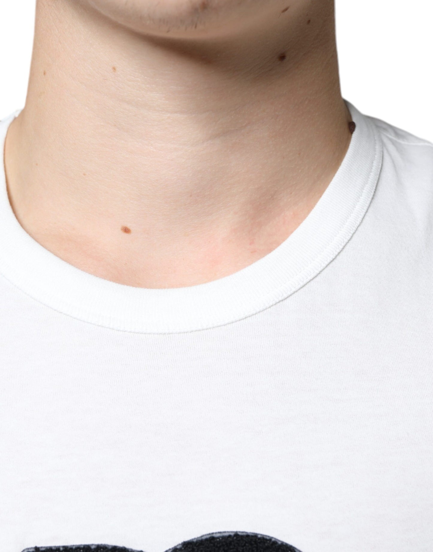 T-shirt Dolce & Gabbana in cotone bianco con stampa del logo DG