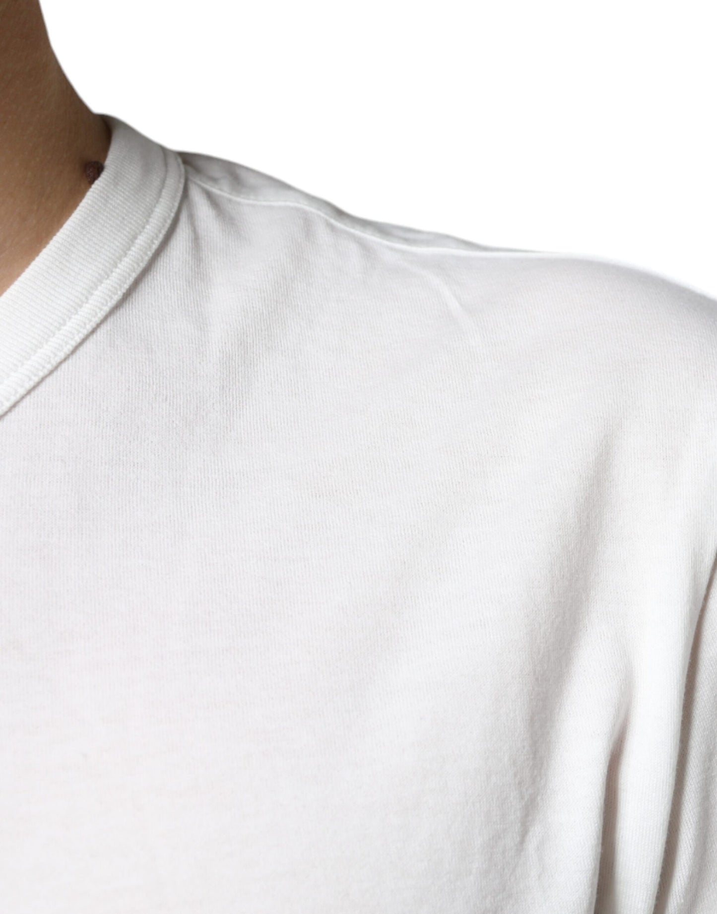T-shirt Dolce & Gabbana in cotone bianco con stampa del logo DG