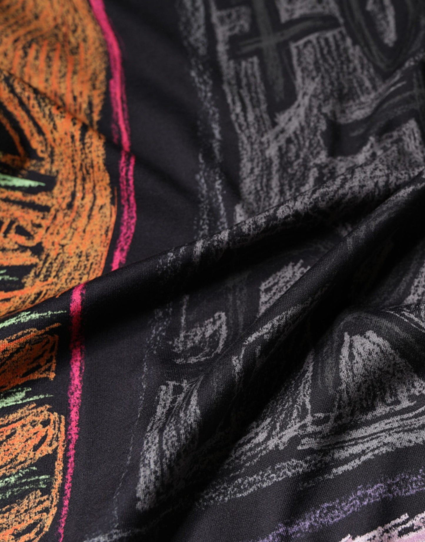 Dolce & Gabbana T-shirt in cotone con stampa grafica multicolore