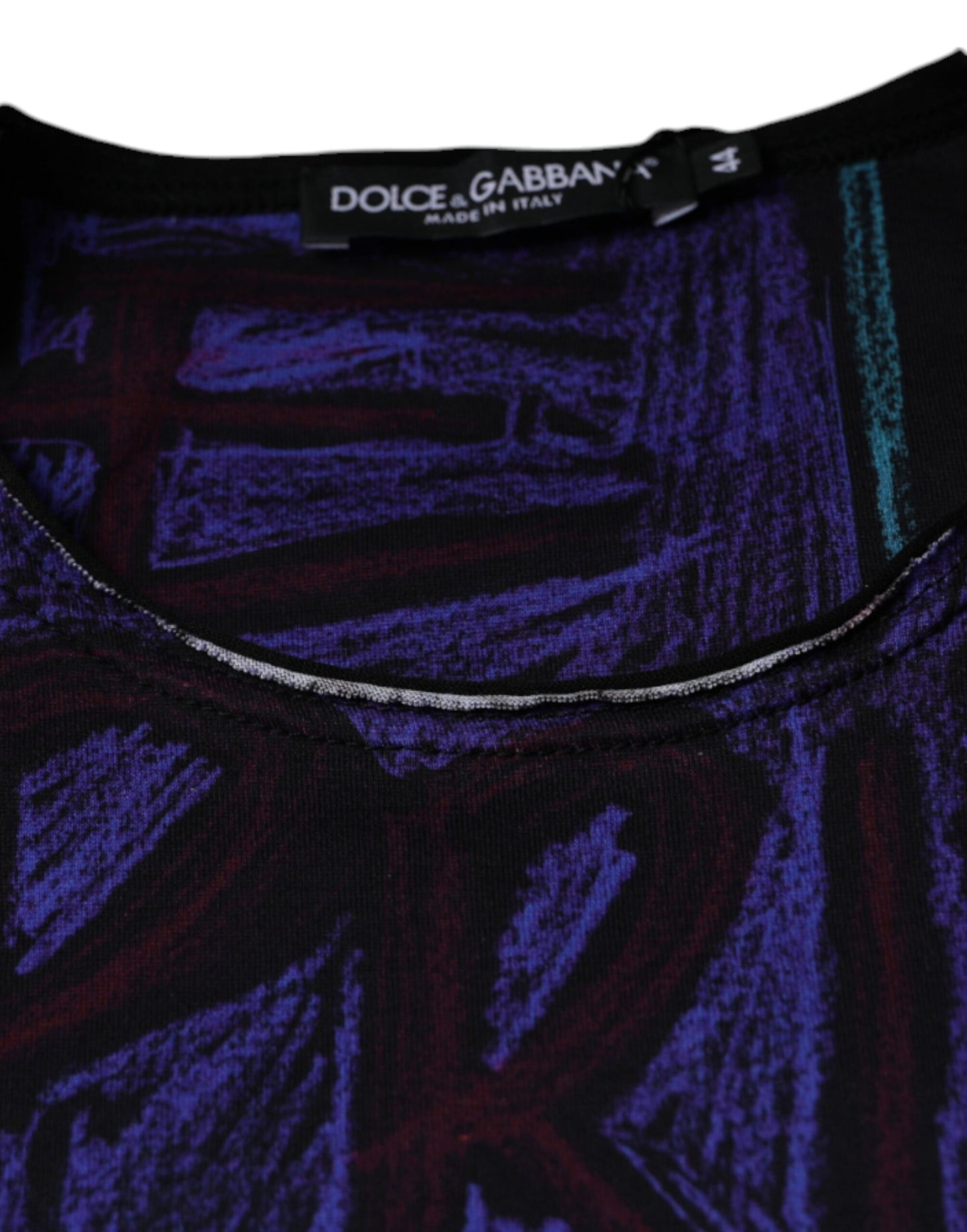 Dolce & Gabbana T-shirt in cotone con stampa grafica multicolore