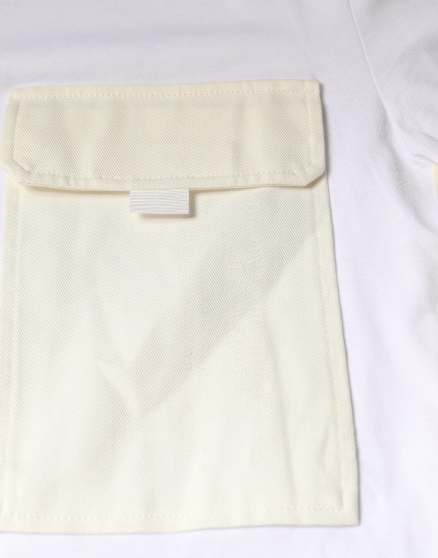 T-shirt a maniche corte con taschino in cotone bianco Dolce & Gabbana