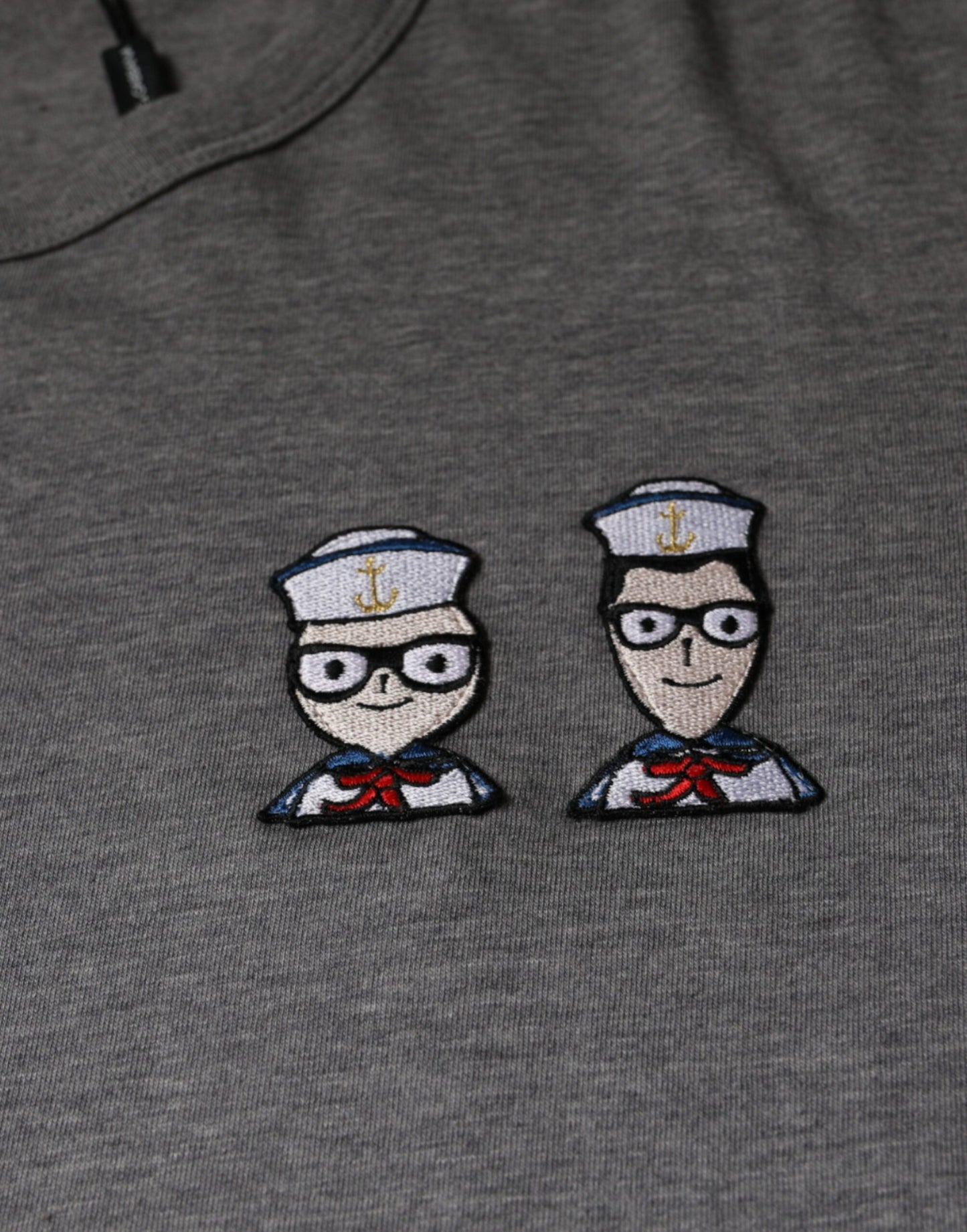 Dolce & Gabbana T-shirt a maniche corte in cotone grigio #DGFamily