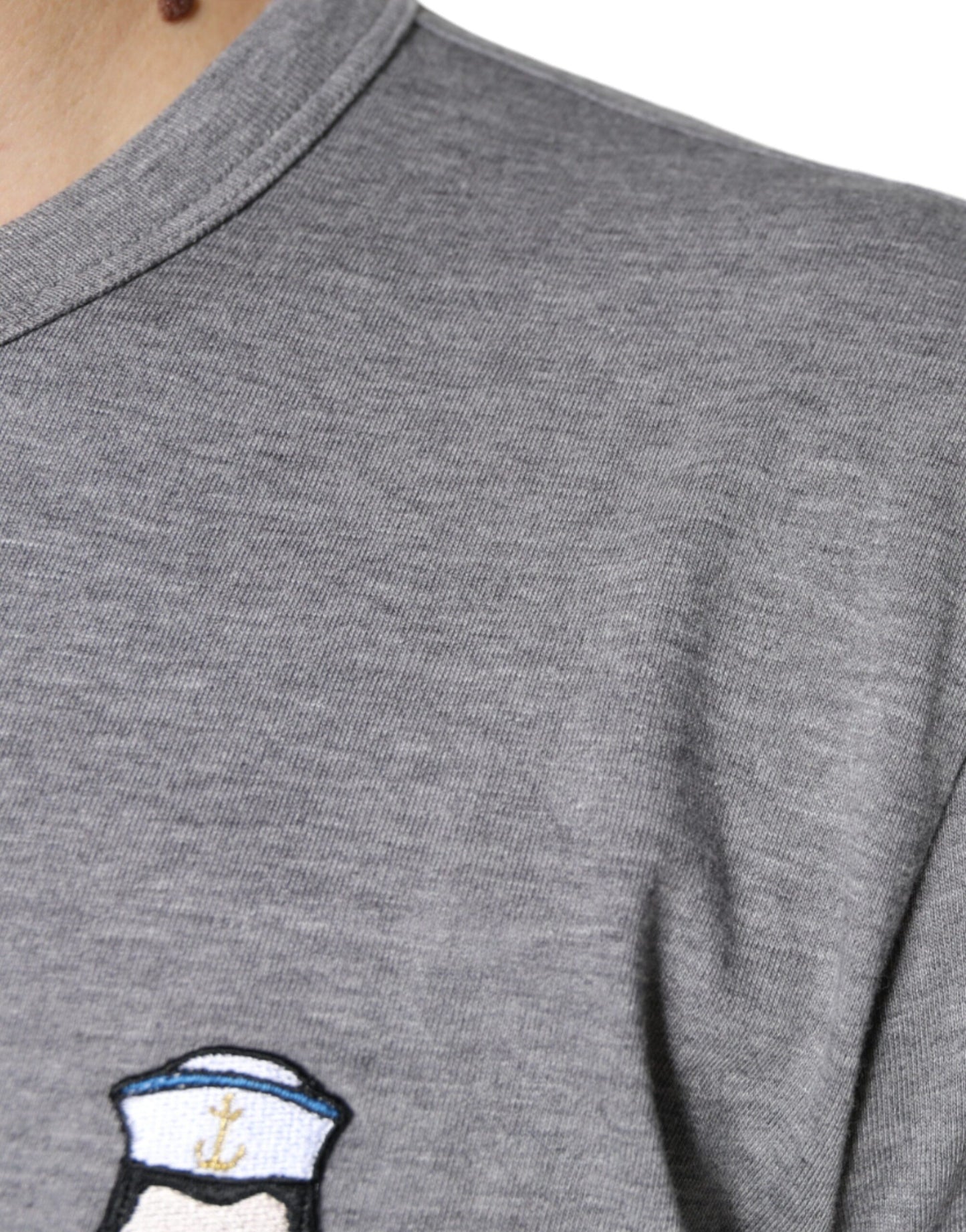 Dolce & Gabbana T-shirt a maniche corte in cotone grigio #DGFamily