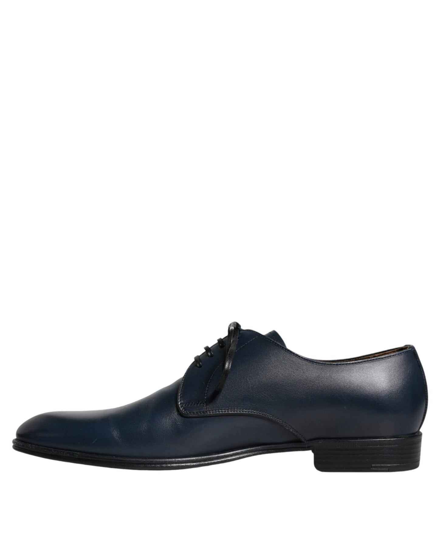 Scarpe eleganti Derby in pelle blu navy Dolce & Gabbana