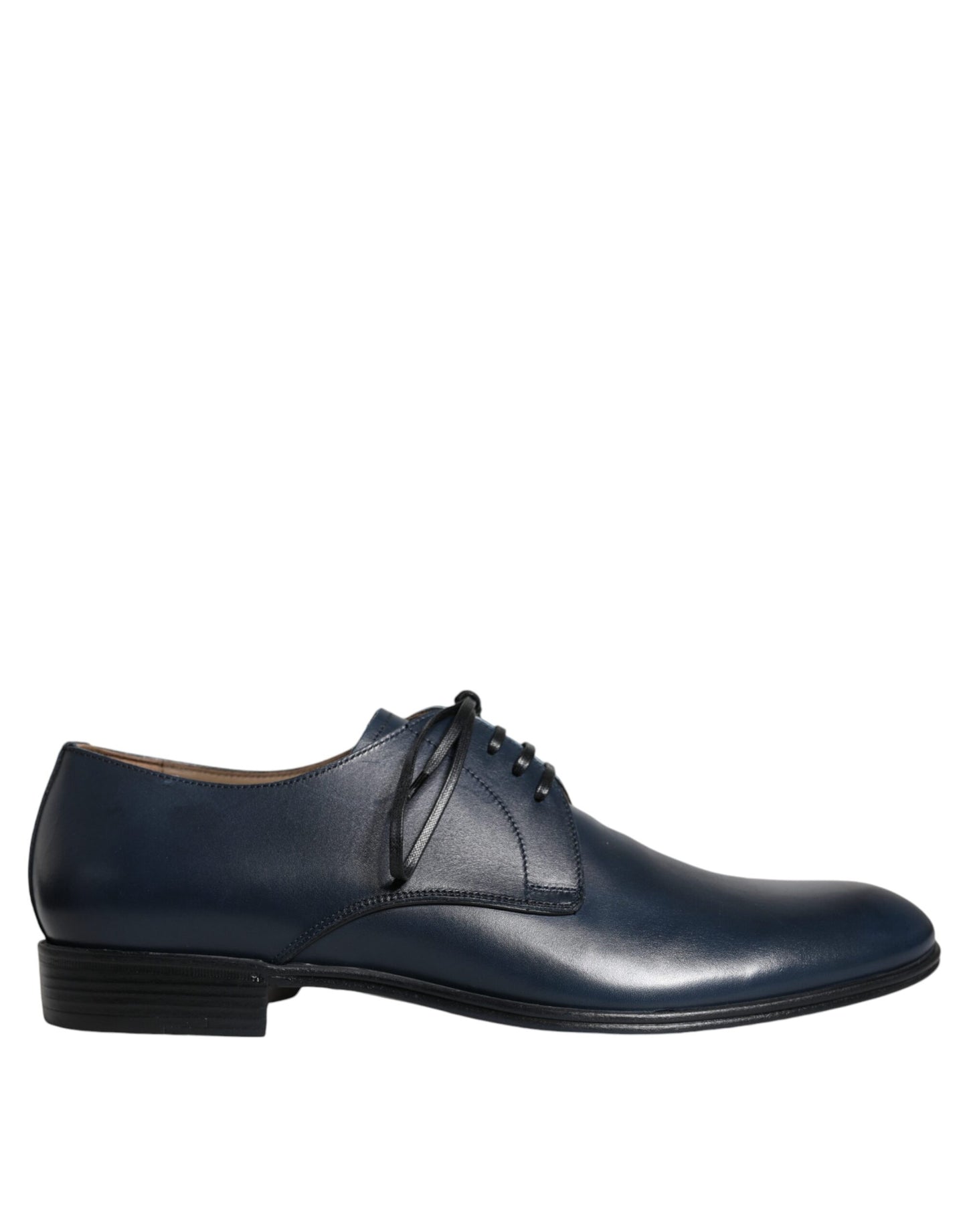 Scarpe eleganti Derby in pelle blu navy Dolce & Gabbana