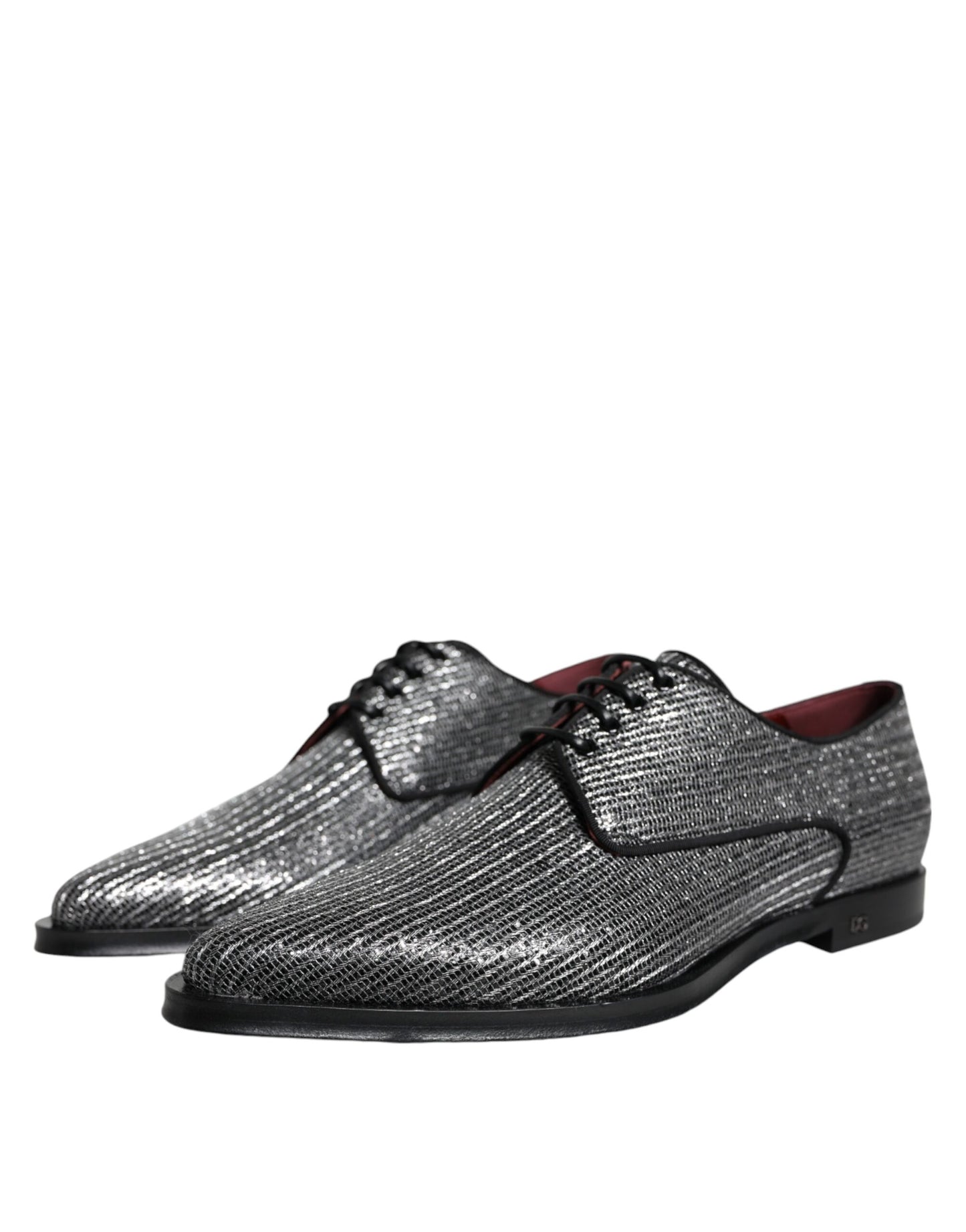 Scarpe eleganti da sera in poliuretano argento Dolce & Gabbana