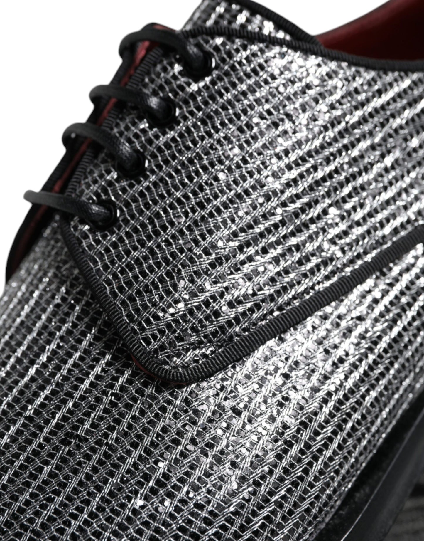 Scarpe eleganti da sera in poliuretano argento Dolce & Gabbana