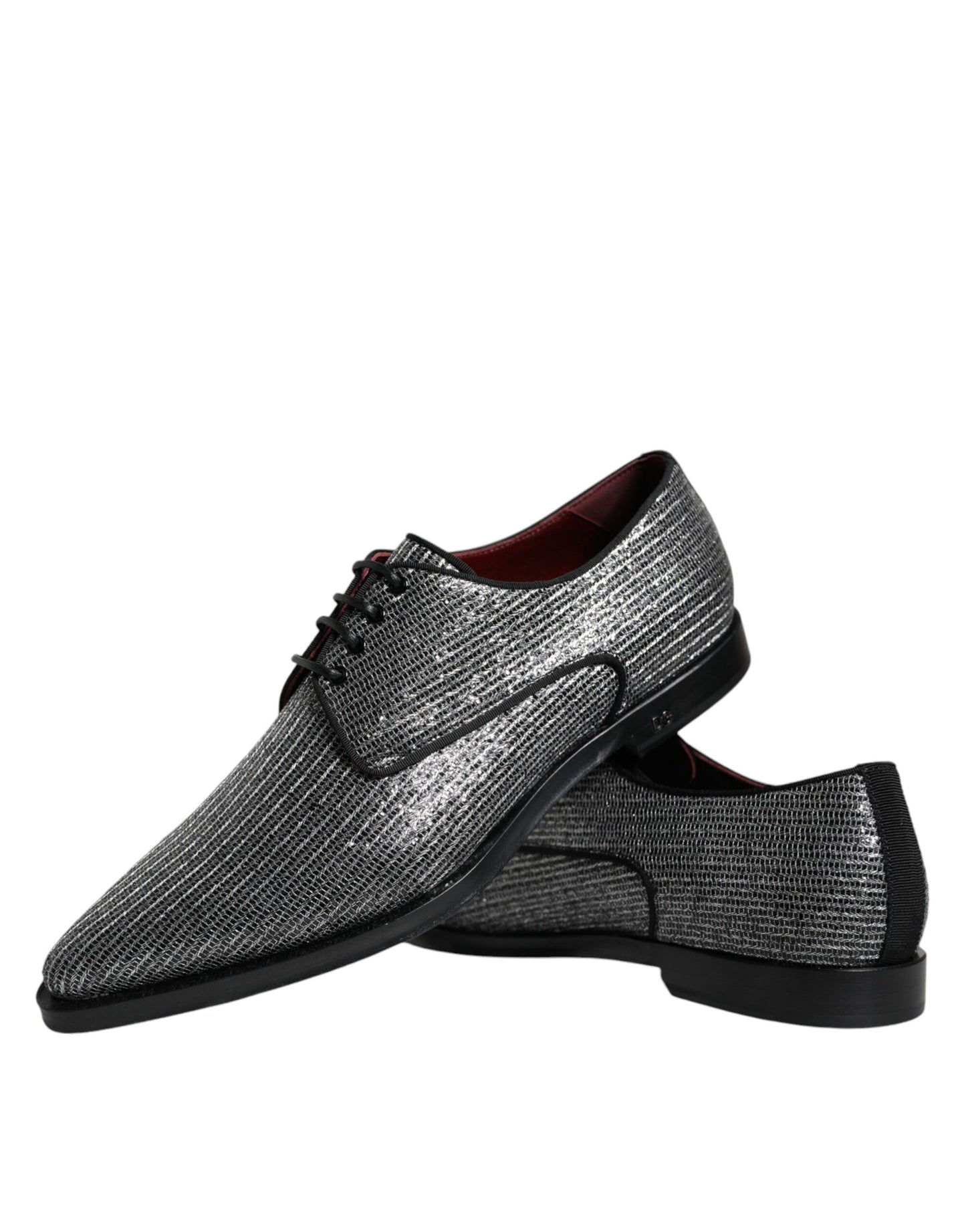 Scarpe eleganti da sera in poliuretano argento Dolce & Gabbana