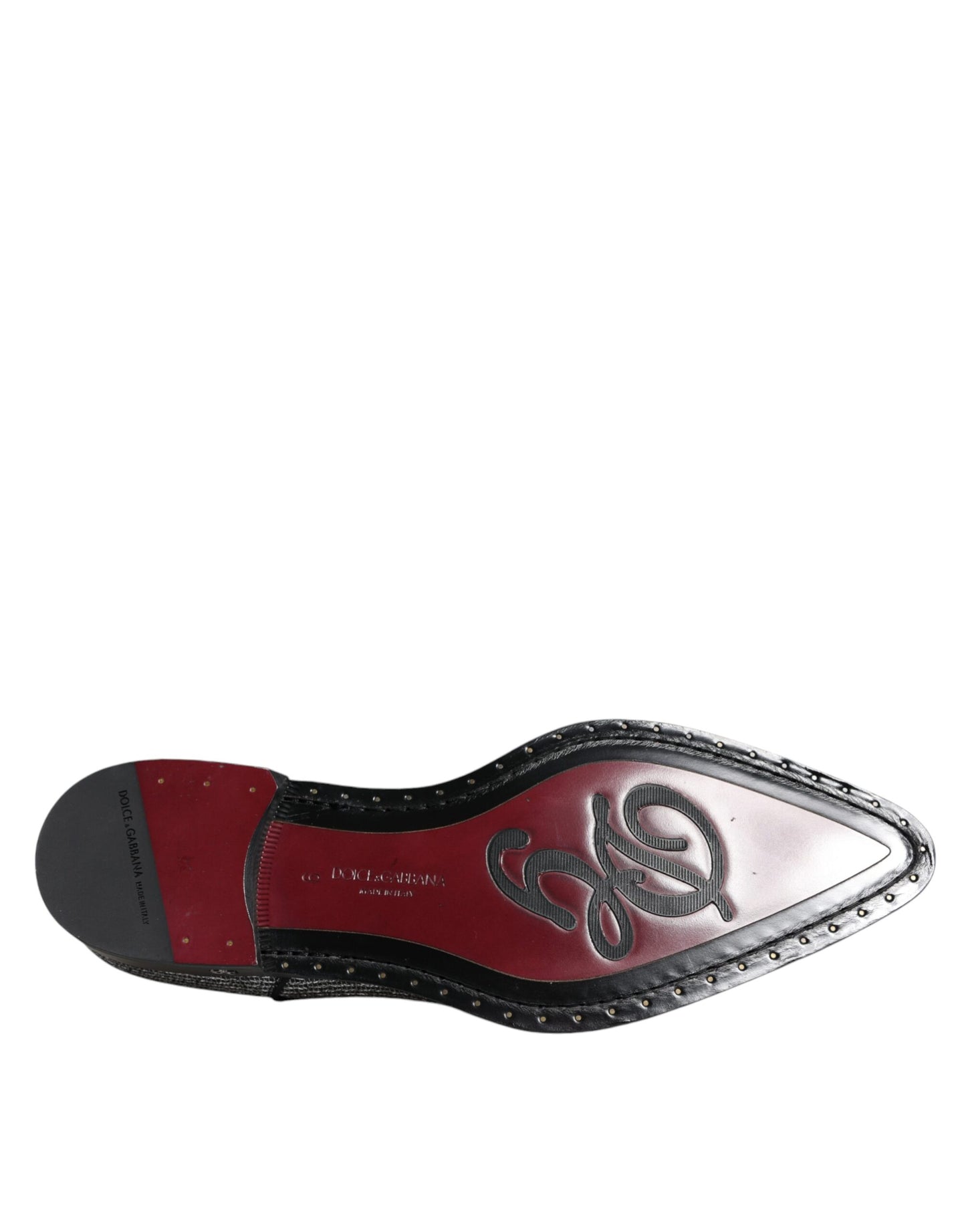 Scarpe eleganti da sera in poliuretano argento Dolce & Gabbana