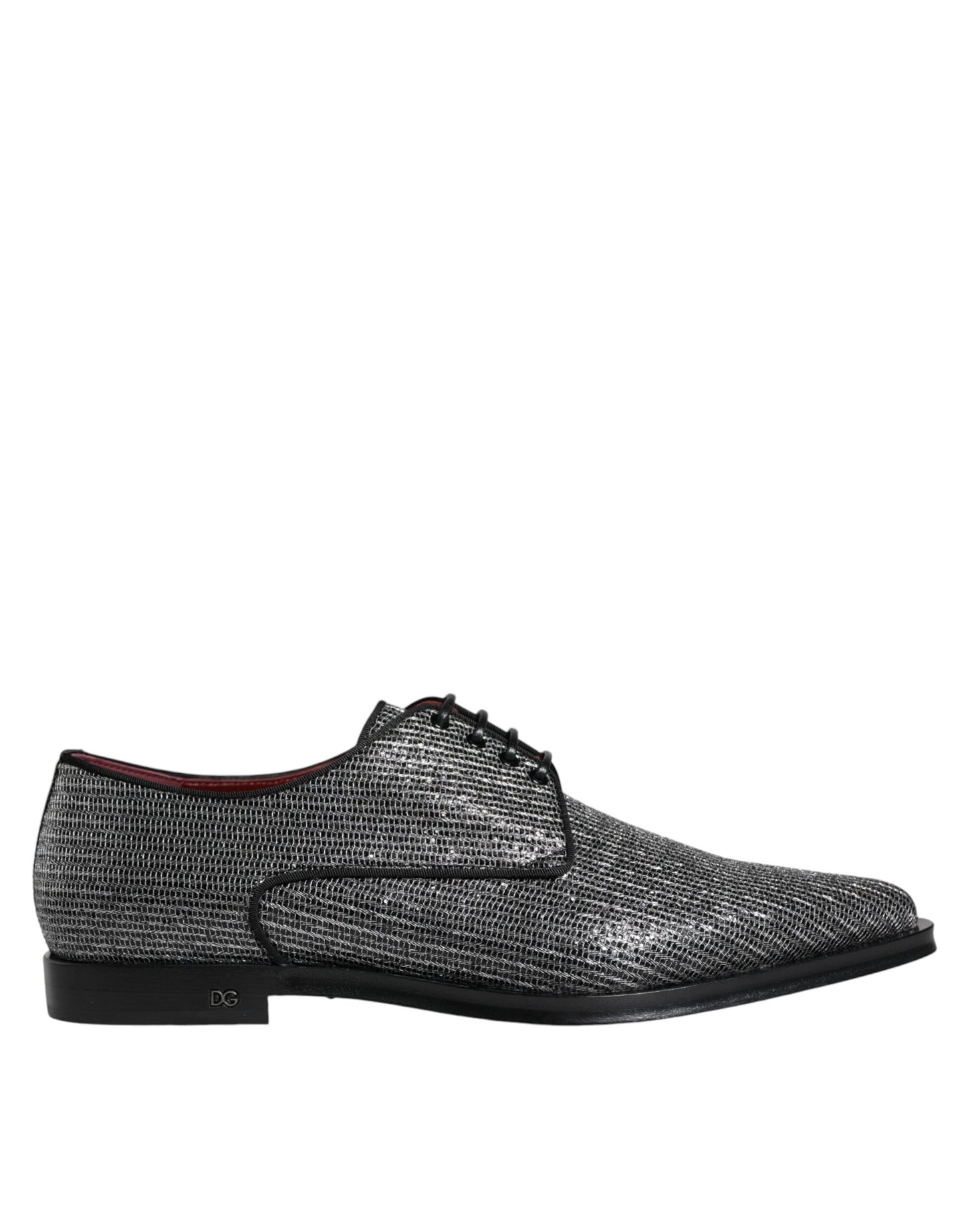 Scarpe eleganti da sera in poliuretano argento Dolce & Gabbana