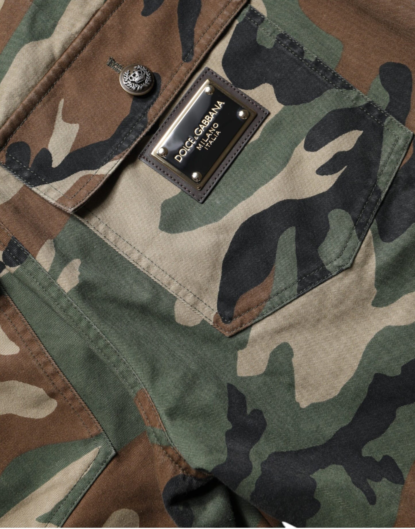 Pantaloni cargo mimetici multicolore Dolce & Gabbana