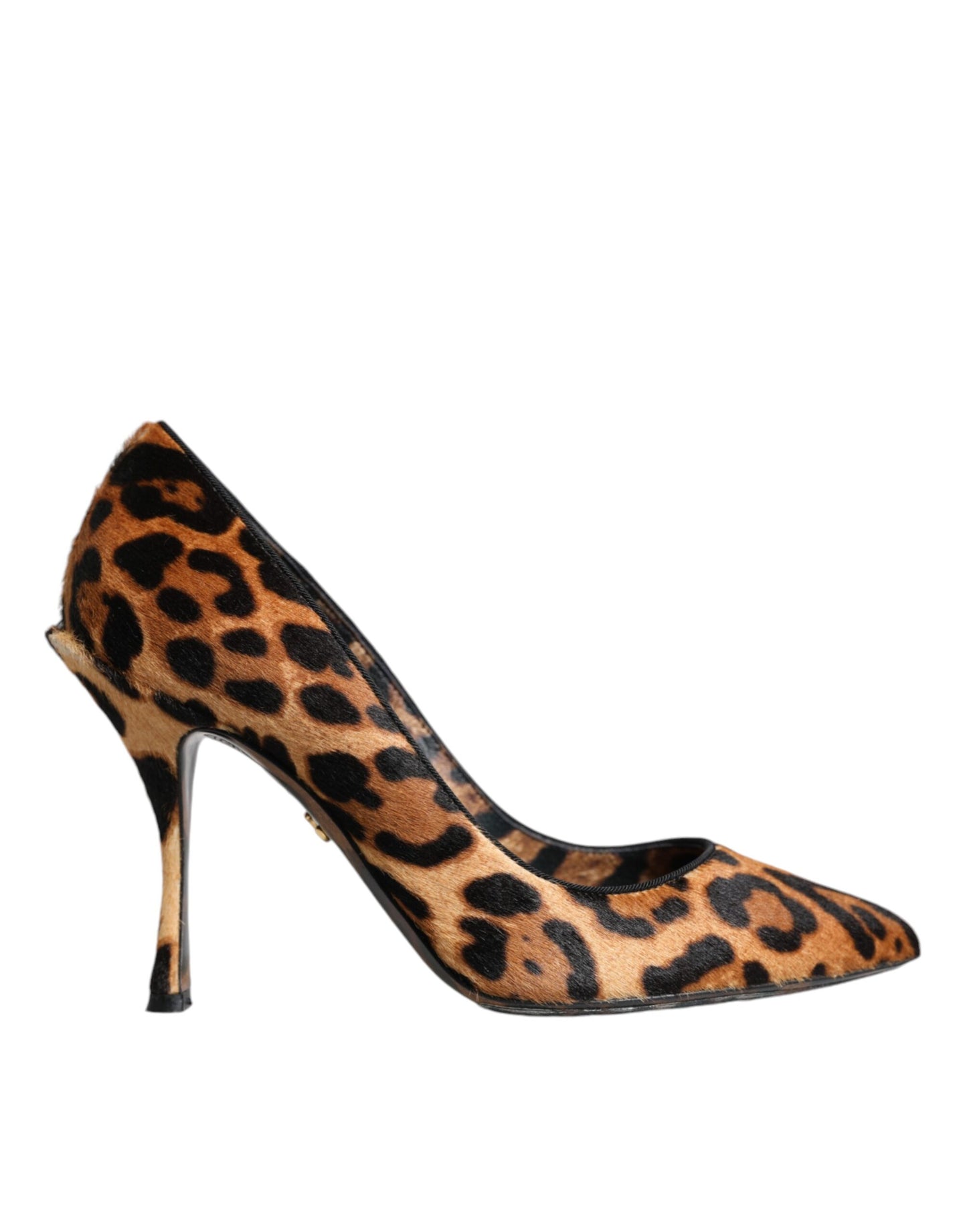 Scarpe con tacco Dolce & Gabbana in cavallino leopardato marrone