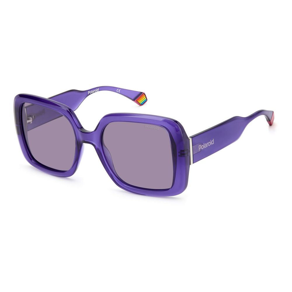 Occhiali da sole in plastica viola Polaroid