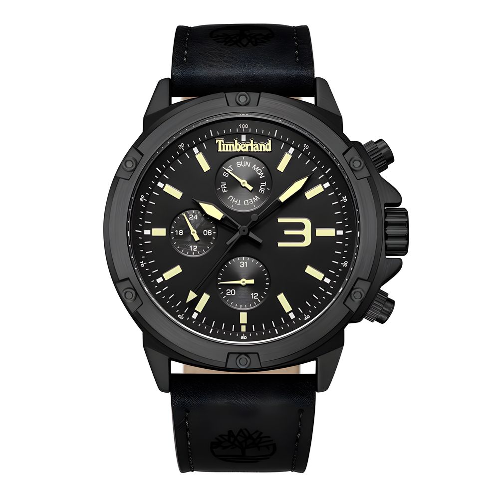 Orologio Timberland in pelle nera