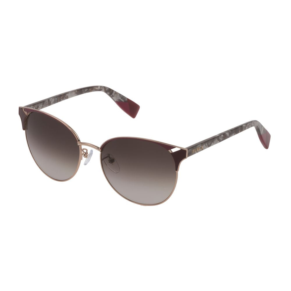 Occhiali da sole Furla in acetato marrone