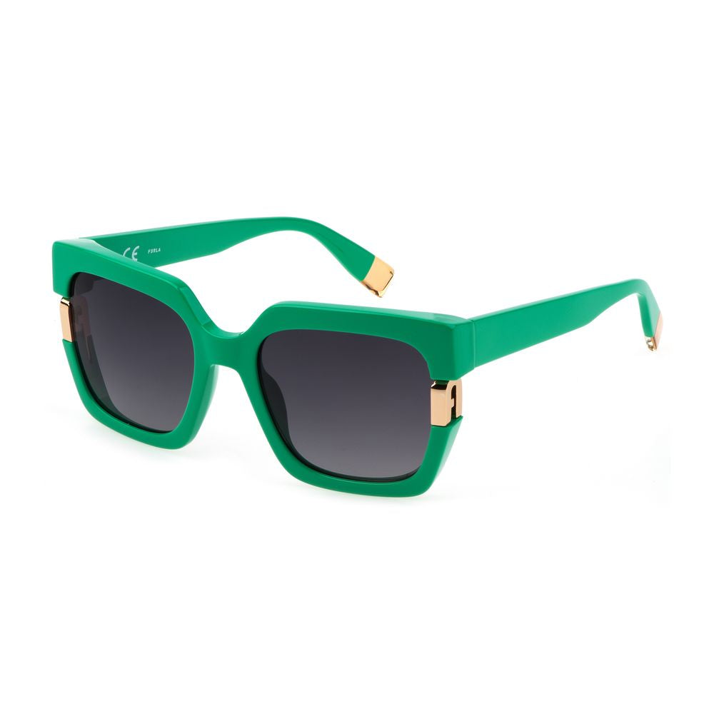 Occhiali da sole Furla in acetato verde