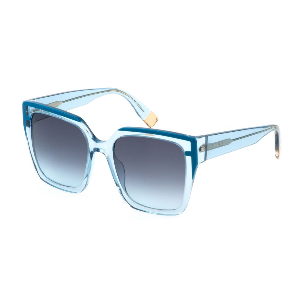 Occhiali da sole Furla in acetato blu