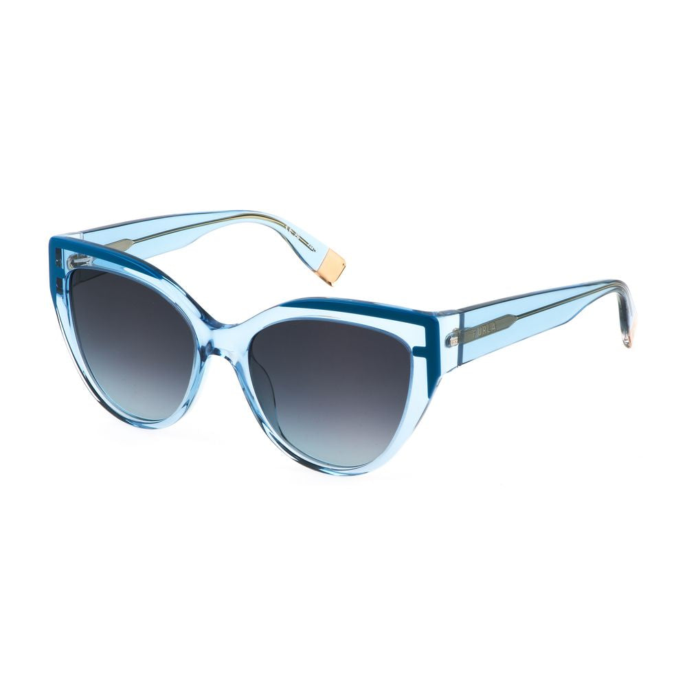 Occhiali da sole Furla in acetato blu