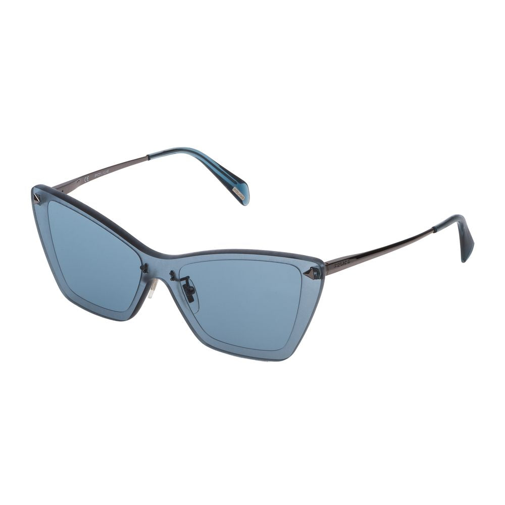 Occhiali da sole in metallo blu della polizia