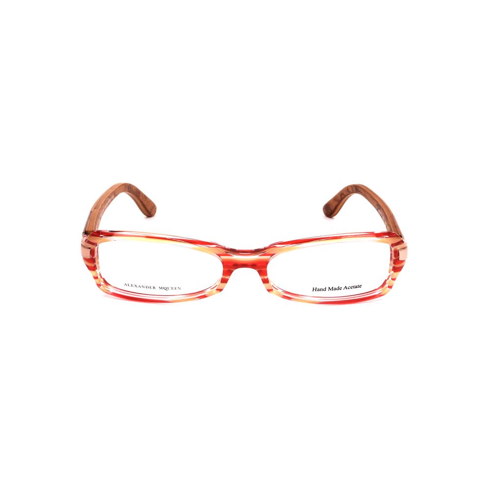Montature in acetato rosso Alexander McQueen